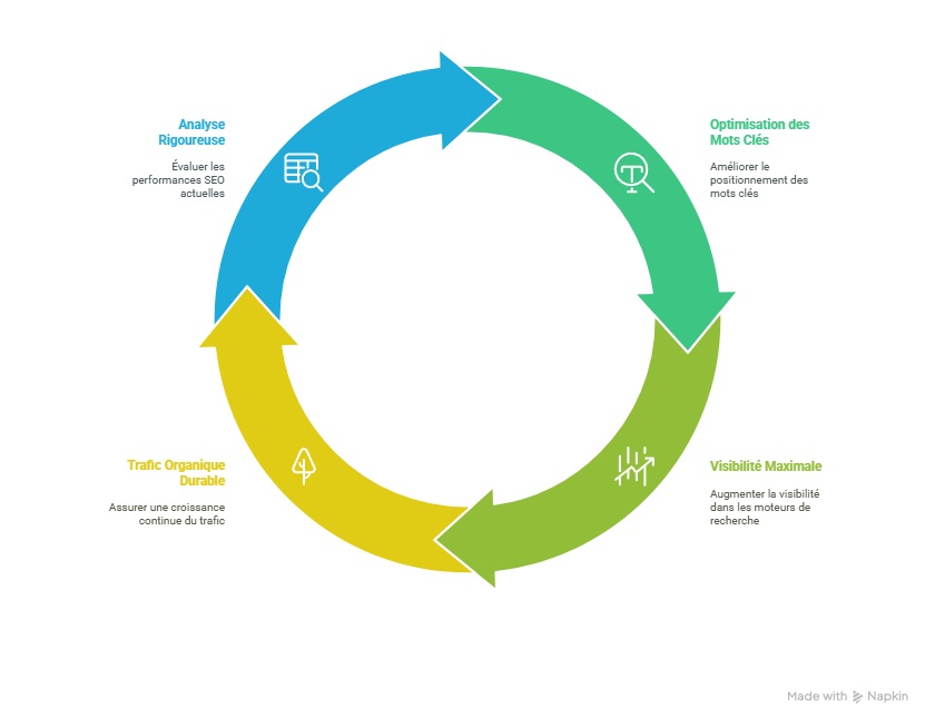 Le cycle d'analyse et de suivi SEO