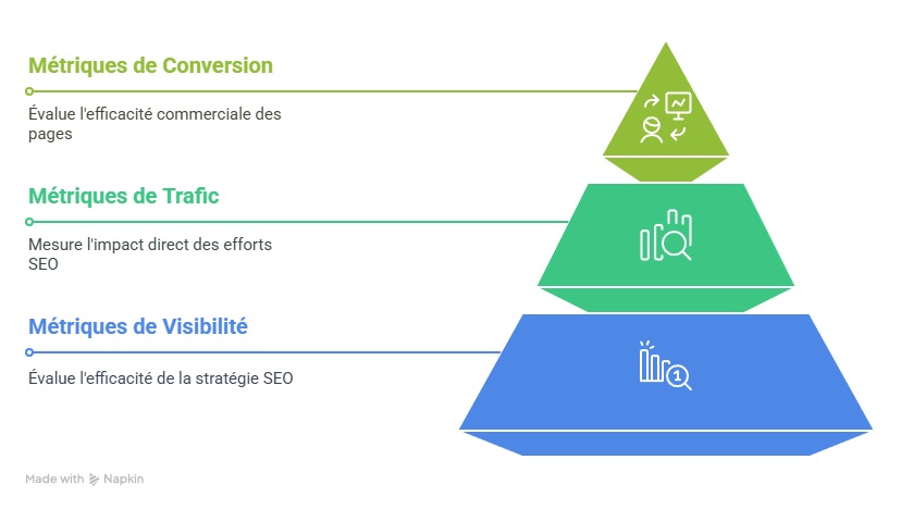 Métriques de conversion, de trafic et de visibilité pour le suivi SEO