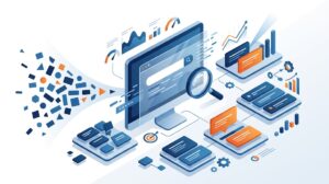Illustration d’une recherche de mots-clés SEO et de leur priorisation